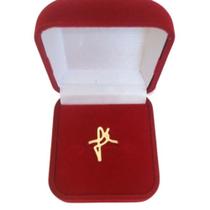 Anel Fé Regulável Folheado a Ouro 18k