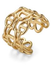Anel Feminino Ajustável sTREPremium Regulável em Aço Banhado Ouro 18K Anel Feminino Ajustável sTREPremium Regulável em Aço Banhado Ouro 18K