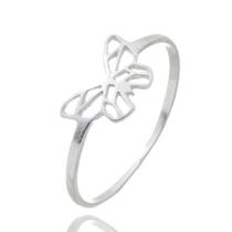 Anel Feminino Borboleta Origami Delicado Prata Legitima Anel Feminino Borboleta Origami Delicado Prata Legitima