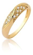 Anel Feminino Com Pedras Aparador Ouro Puro 18k A209 Anel Feminino Com Pedras Aparador Ouro Puro 18k A209