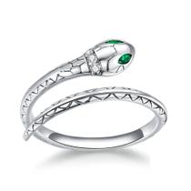 Anel Feminino de Cobra em Prata 925 Legítima Anel Feminino de Cobra em Prata 925 Legítima