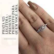 Anel Feminino de Prata 925 - Modelo Infinito Amor - Aimée Joias