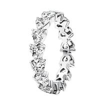 Anel Feminino De Prata Esterlina 925 Com Estrela, Lua E Pata, Logotipo S925, Presente De Feriado