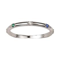 Anel Feminino De Prata Esterlina 925 Com Zircônia Dourada Lisa Branca Redonda Para Aniversário E