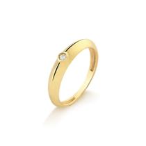 Anel Feminino em Ouro 18k com Brilhante A584B