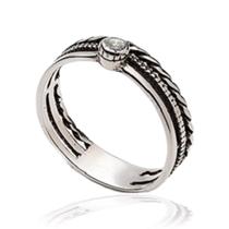 Anel Feminino Em Prata 925 Pandorah 3 Em 1 Com Pedra