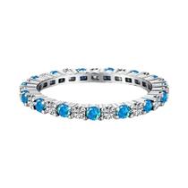 Anel Feminino Empilhável Liso De Prata Esterlina 925 Com Zircônia 1.4mm Joia Da Moda Para O Dia a