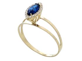 Anel Feminino, Estilo Formatura, Em Ouro 18K Anel Feminino, Estilo Formatura, Em Ouro 18K
