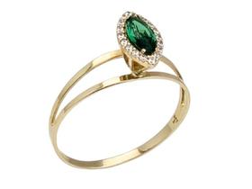 Anel feminino Estilo Formatura Em Ouro 18K Anel feminino Estilo Formatura Em Ouro 18K