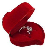 Anel Feminino Flor Folhado Prata Brilho Zircon Caixa Coração