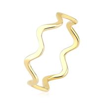 anel feminino formato onda wave LUXO ouro 18k maciço A431 Tamanho:10Cor:Dourado anel feminino formato onda wave LUXO ouro 18k maciço A431 Tamanho:10Cor:Dourado