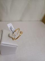 Anel feminino - formato prego com micro zirconia aro 19 regulavel Anel feminino - formato prego com micro zirconia aro 19 regulavel
