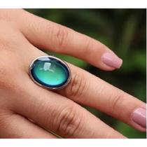 Anel Feminino Humor Oval Muda de Cor Anel Feminino Humor Oval Muda de Cor