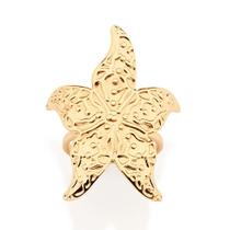 Anel feminino maxi banhado ouro 18k 513655 Anel feminino maxi banhado ouro 18k 513655