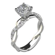 Anel Feminino Metal Luxuoso Zircônia Minimalista Presente