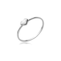 Anel Feminino Modelo Coração Em Prata 925