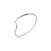 Anel Feminino Modelo Onda Em Prata 925