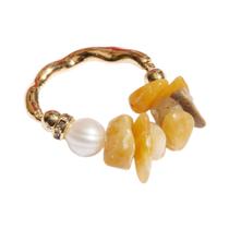 Anel Feminino Pedra Citrino Gaya