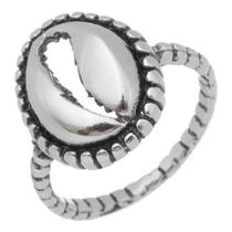 Anel Feminino Prata 950 Florenzza Joias Búzio Estilo Moderno Anel Feminino Prata 950 Florenzza Joias Búzio Estilo Moderno