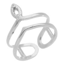Anel Feminino Prata 950 Ponta De Dedo Moda Luxuoso