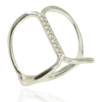 Anel Feminino Prata Pura Legitima Cravejado Zirconia Anel Feminino Prata Pura Legitima Cravejado Zirconia