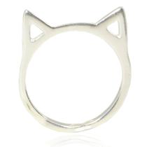 Anel Feminino Prata Pura Legitima Pet Gato Gatinho Anel Feminino Prata Pura Legitima Pet Gato Gatinho
