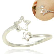 Anel Feminino Regulável Ajustavel Estrela Prata Legitima Anel Feminino Regulável Ajustavel Estrela Prata Legitima