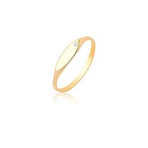Anel Feminino Tradicional Mindinho Com Pedra Ouro 18k A326 Anel Feminino Tradicional Mindinho Com Pedra Ouro 18k A326