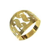 Anel Feminino Trançado - Banhado em Ouro 18k