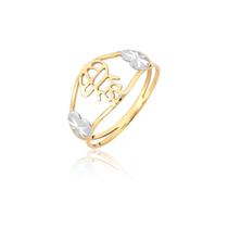 anel filho boneco duas cores aro duplo ouro 18k a379 anel filho boneco duas cores aro duplo ouro 18k a379