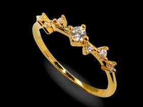 Anel Fino Mini Zircônias