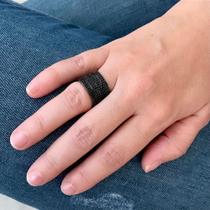 Anel Flexível Cravejado Black Anel Flexível Cravejado Black