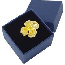 Anel Flor Banho De Ouro 18k 1182