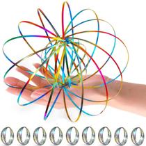 Anel Flow Spinner YOFOBU, pacote com 9 Arm Magic Spring Steel