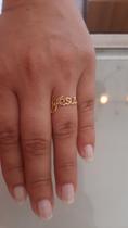 Anel folheado com nome JESUS Anel folheado com nome JESUS