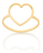 Anel Formado Por Coração Vazado. Rommanel 512981