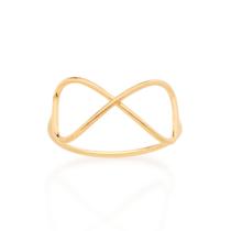 Anel formado por símbolo do "infinito" vazado