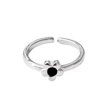 Anel Formato Flor Luxo Strass Elegante Mulher Festa Reguláve
