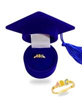 Anel Formatura Abc Infantil Regulavél Colorido Com Caixinha