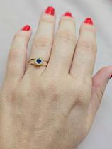Anel Formatura Azul Ouro 18k -1.43 Anel Formatura Azul Ouro 18k -1.43