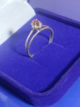 Anel Formatura Feminino Colação de Grau Todo Prata Cabeça 7 mm x 5 mm Todos todos os Cursos Zircônias