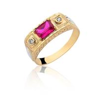 Anel Formatura Masculino Advogado Direito Ouro 18k An119 - MAEHLER JOIAS