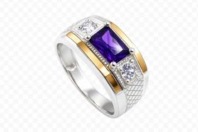 Anel Formatura Masculino Prata 925 com Aplique de Ouro 14k