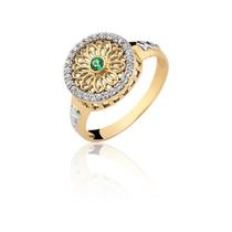 Anel Formatura Matemática Ouro 10k Safira Azul An135