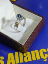 Anel Formatura Todos os Cursos Prata com Símbolos Ouro 18 kilates