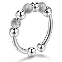 Anel GAZELLE 925 Silver Rotating Ansiety Beads Anel GAZELLE 925 Silver Rotating Ansiety Beads