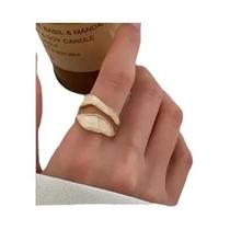 Anel Geométrico Ajustável De Esmalte Branco Vintage Para Mulheres E Meninas, Joias De Moda,