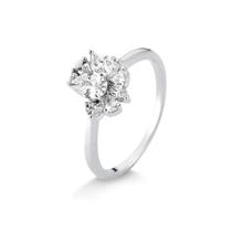 Anel gotas intercaladas zirconia joia de prata luxo exclusivo moverich tamanho:16