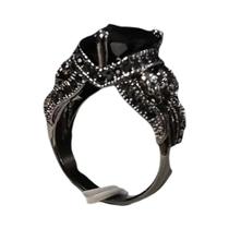 Anel Gótico Punk Com Asa De Zircônia Estilo Vintage Joia Falsa Acessório Para Festa De Halloween Anel Gótico Punk Com Asa De Zircônia Estilo Vintage Joia Falsa Acessório Para Festa De Halloween