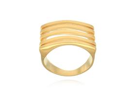 Anel Grade com banho de ouro 18K aro 16